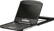 Konzolë LCD KVM i-TEC CL3100NX, 18.5", 1U, për rack 19", e zezë