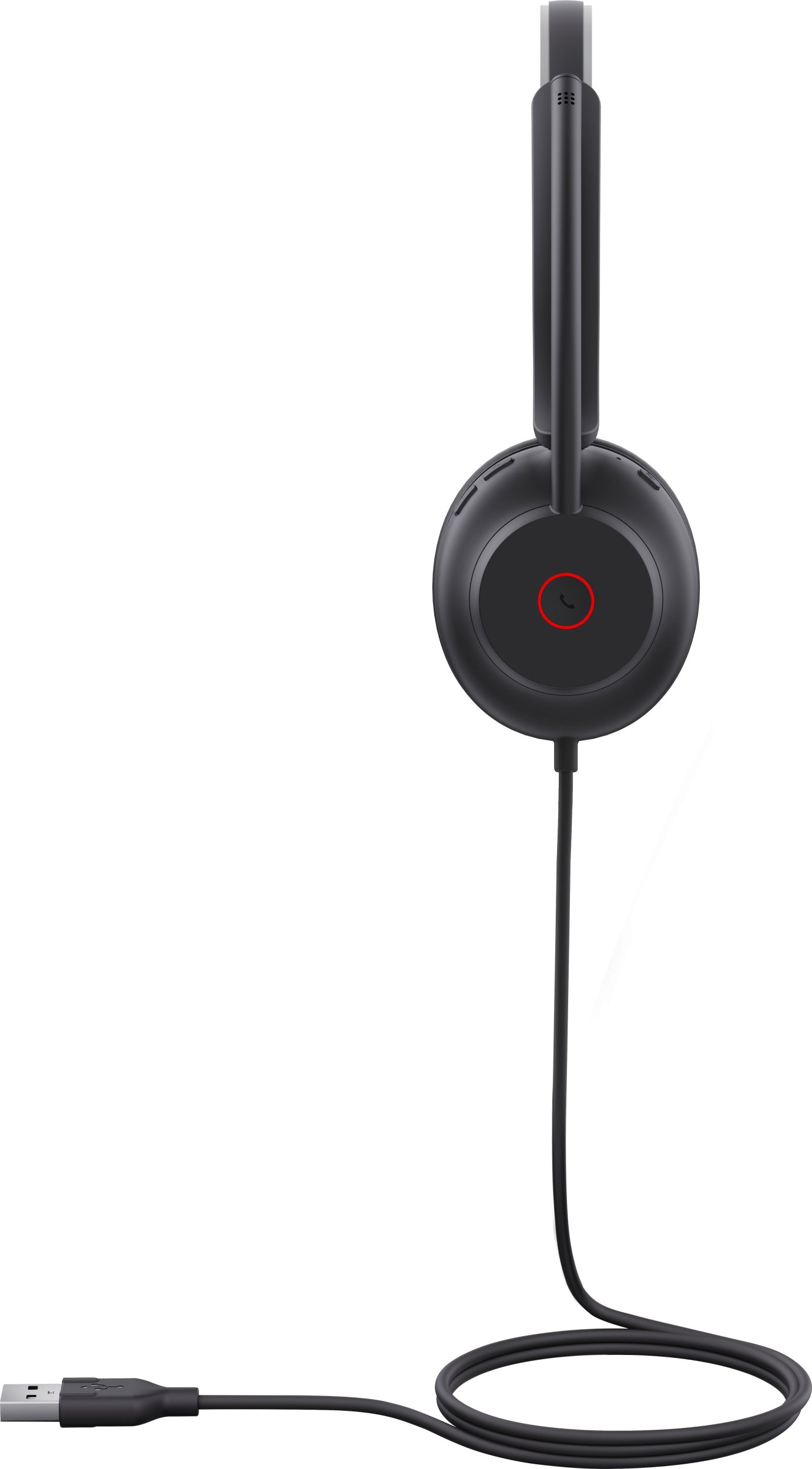 Kufje me kabllo Yealink UH35 Mono UC, USB, mono, të zeza