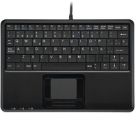Tastierë Perixx PERIBOARD-510H Plus, super-mini, me touchpad, USB, layout spanjoll, e zezë