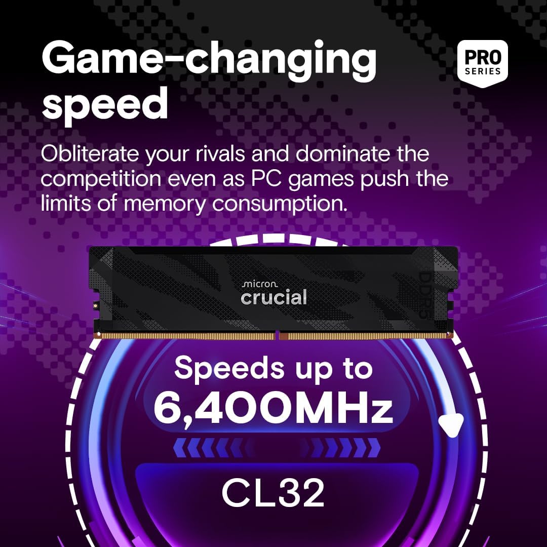 Memorie Crucial 32GB (2x16GB), 6400MHz CL32