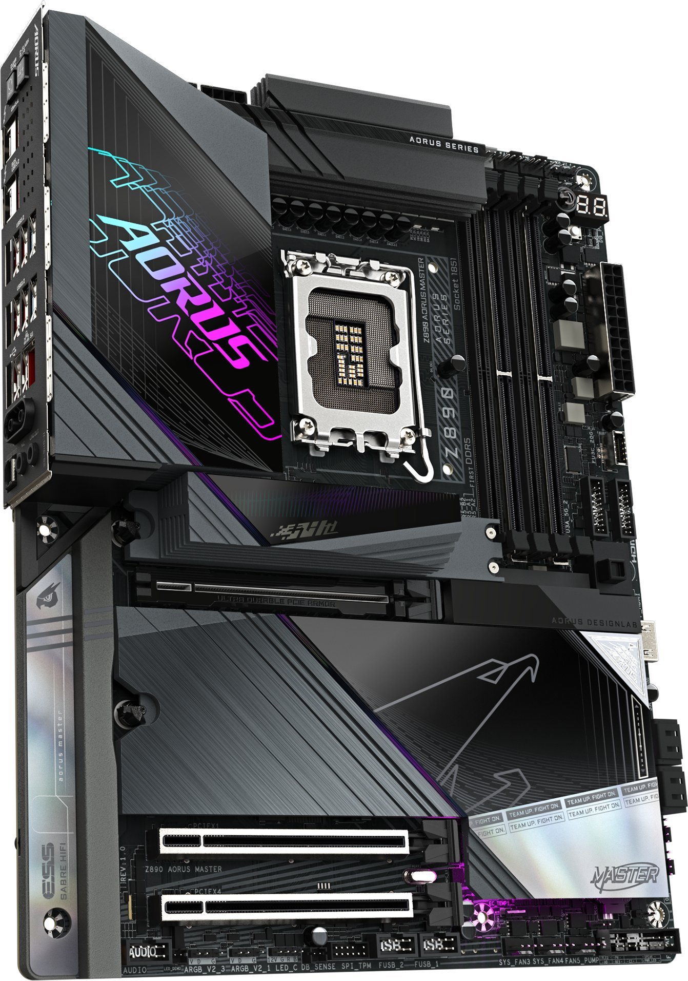 Motherboard GIGABYTE Z890 AORUS MASTER, DDR5, PCIe 5.0, e zezë