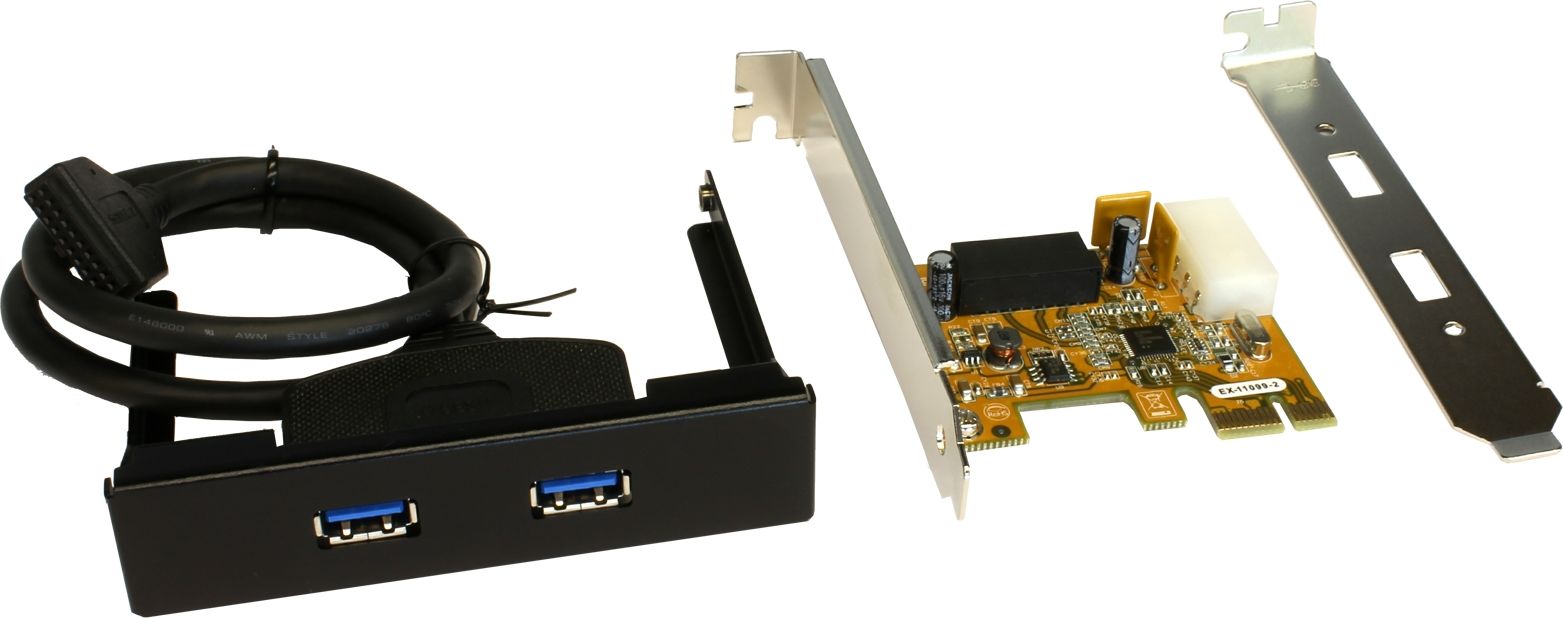 Kartë Exsys EX-11099-2 PCle x1, 2 x USB 3.0