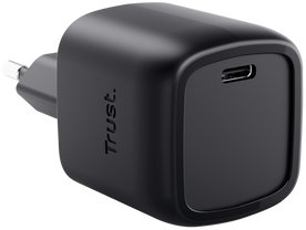 USB C полнач Trust Maxo 30W GaN, Power Delivery 3.0, црн
