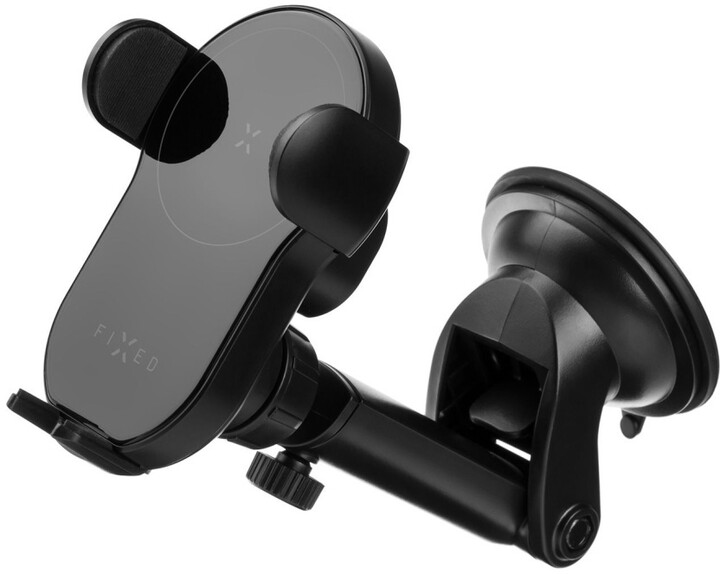 Mbajtës automatik me karikim wireless FIXED Matic XL, 15W, i zi