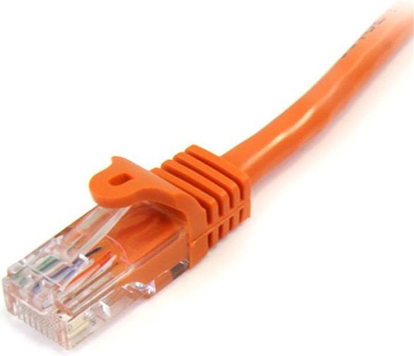 Kabllo rrjeti StarTech.com Cat5e Patch, 1m, snagless RJ45, portokalli