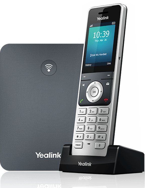 Telefon DECT IP Yealink W76P, ekran 2.4", deri 20 thirrje, i zi