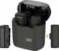 Mikrofon wireless lavalier S11, lidhje Lightning, kuti karikimi, i zi