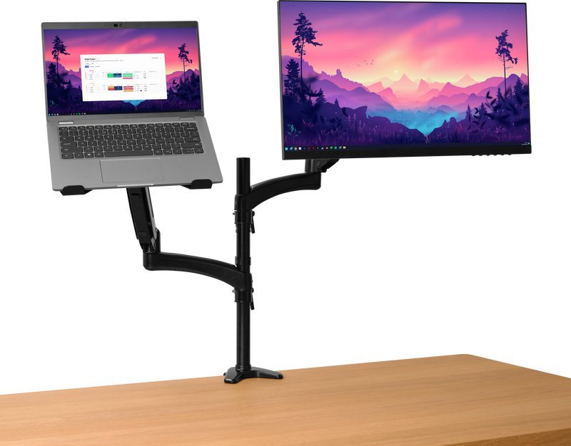 Krah monitori dhe laptopi Trust Mara, deri 32", ergonomik, i zi