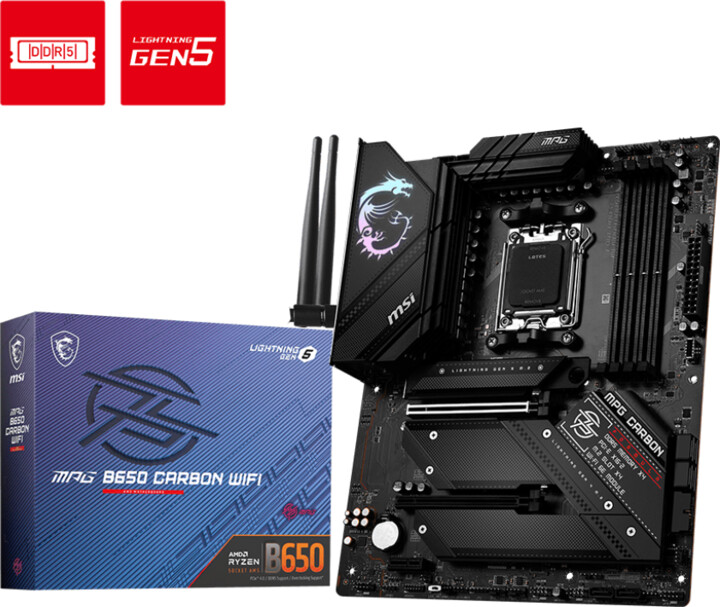 Pllakë amë MSI MPG B650 CARBON WIFI - AMD B650