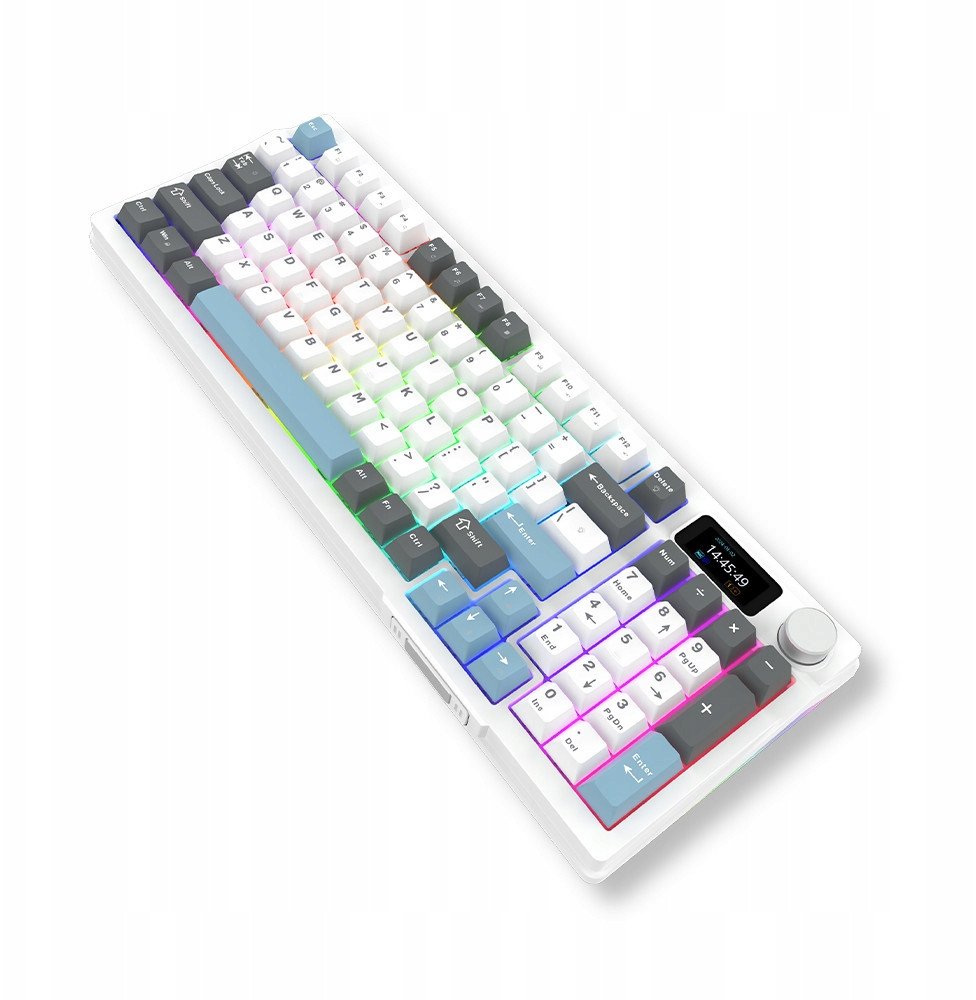 Tastierë mekanike AQIRYS ATRIA, 96%, me kabllo, e bardhë