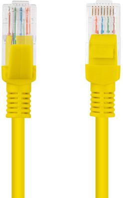 Kabllo rrjeti Lanberg, Cat6, unshielded, 5m, e verdhë