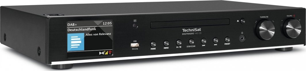 Radio TechniSat DigitRadio 143 CD, e zezë