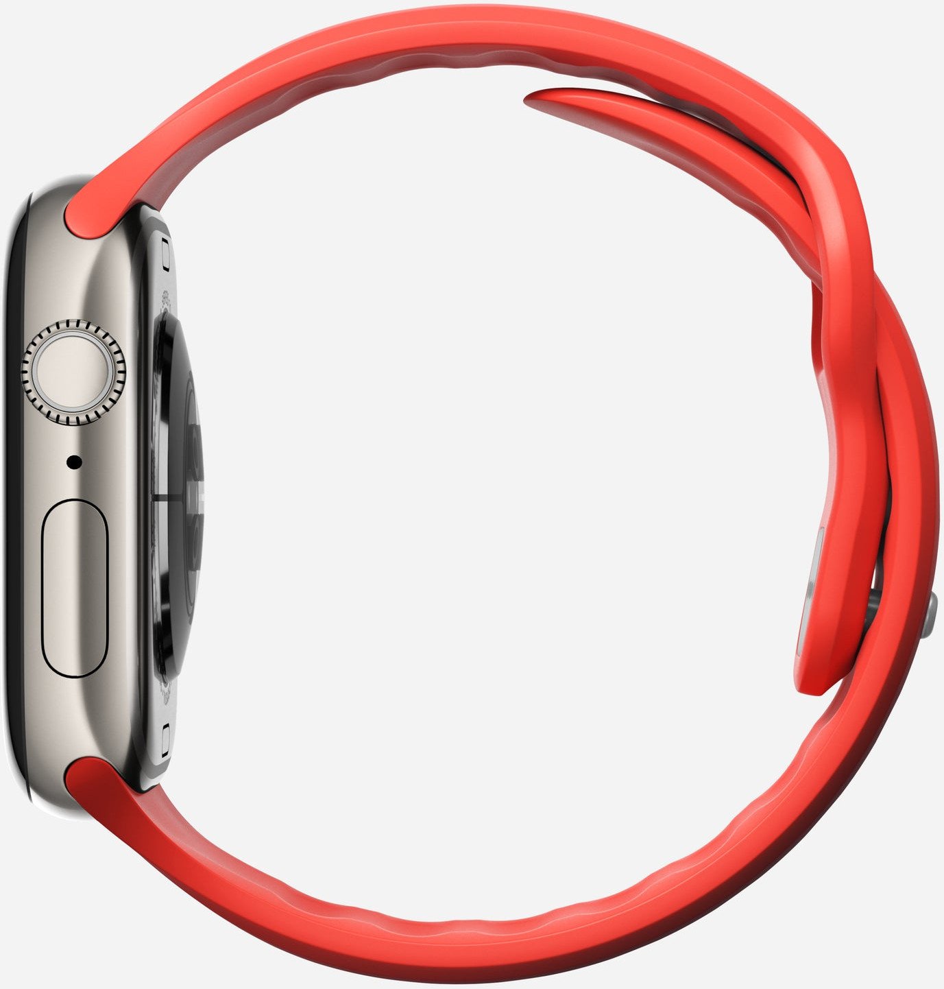 Rrip ore Nomad Tempo Band 42mm, FKM fluoroelastomer, rezistent ndaj ujit, rozë