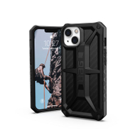 Mbulese telefoni UAG Monarch për iPhone 13, rezistente ndaj goditjeve, carbon fiber, e zezë