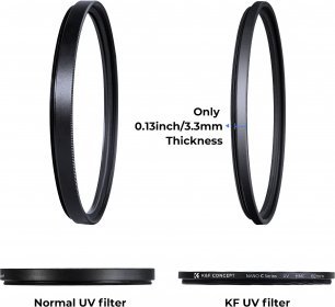 Филтер UV K&amp;F Concept MC Series C, 58mm, тенка рамка, сина