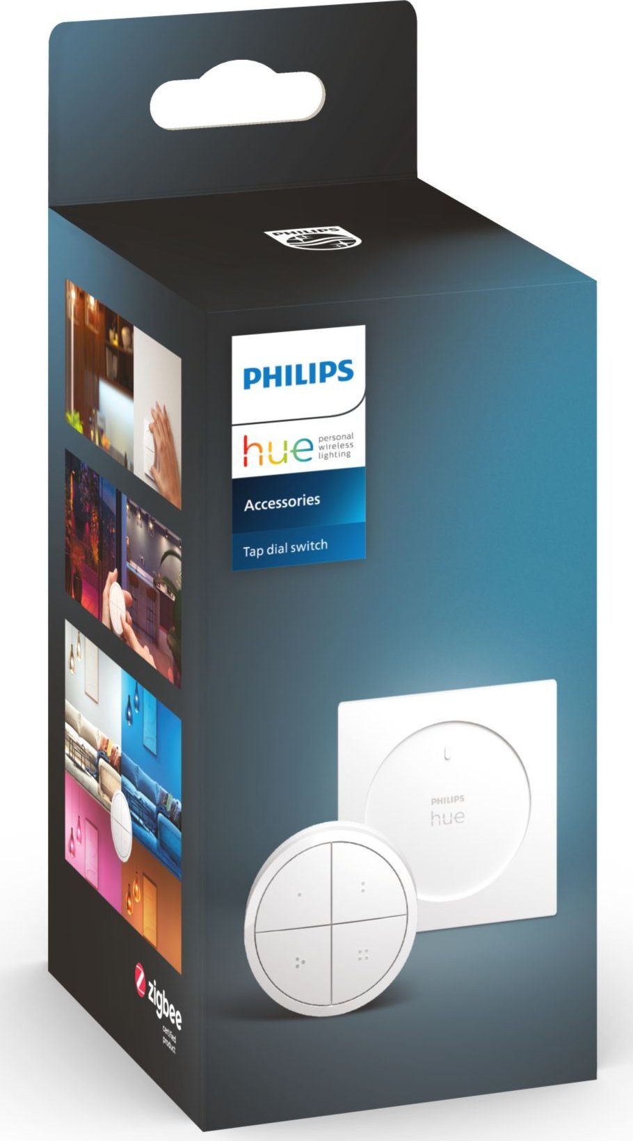Telekomandë inteligjente Philips Hue Tap Dial Switch, me rrotullim, e bardhë