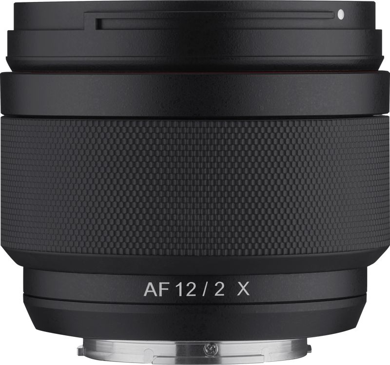 Objektiv Samyang AF 12mm F2 për Fujifilm X, kënd i gjerë, i zi
