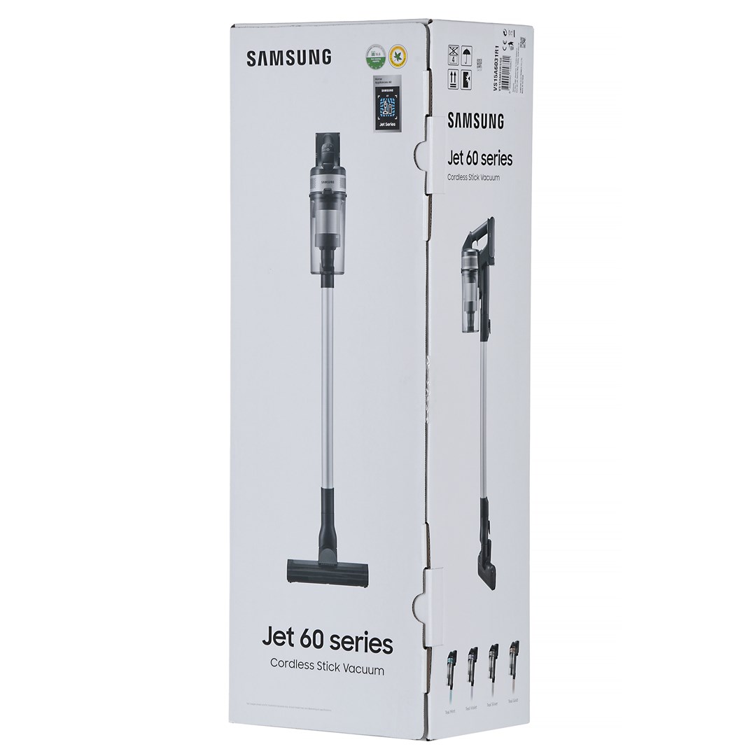 Fshesë me korent pa kabllo Samsung Jet 60 Turbo VS15A6031R1, 0.8L, bateri 40 min, blu