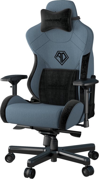 Karrige gaming Anda Seat T-Pro II, mbështetje lumbale, krahë 4D, e zezë blu