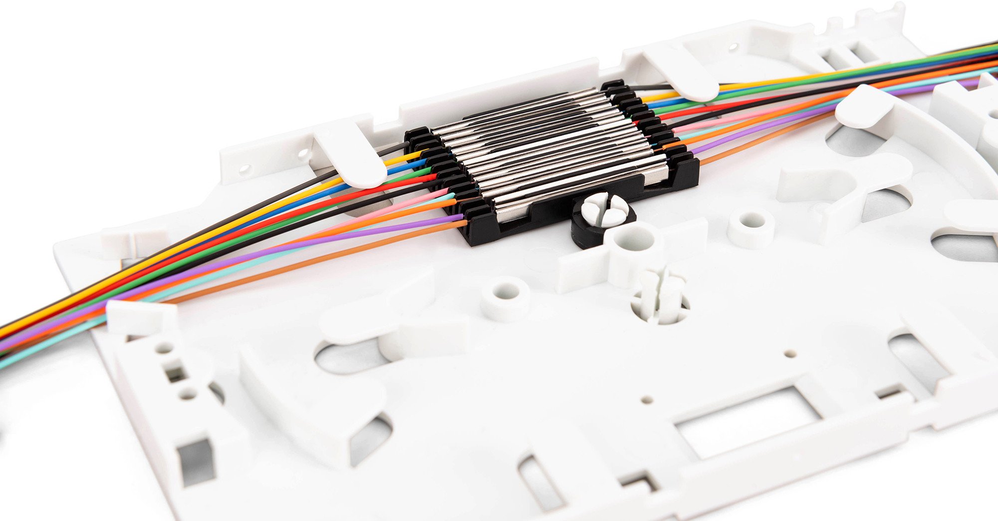 Mbrojtës splice fibrash optike DIGITUS, krimp, paketim 15 copë, metalik