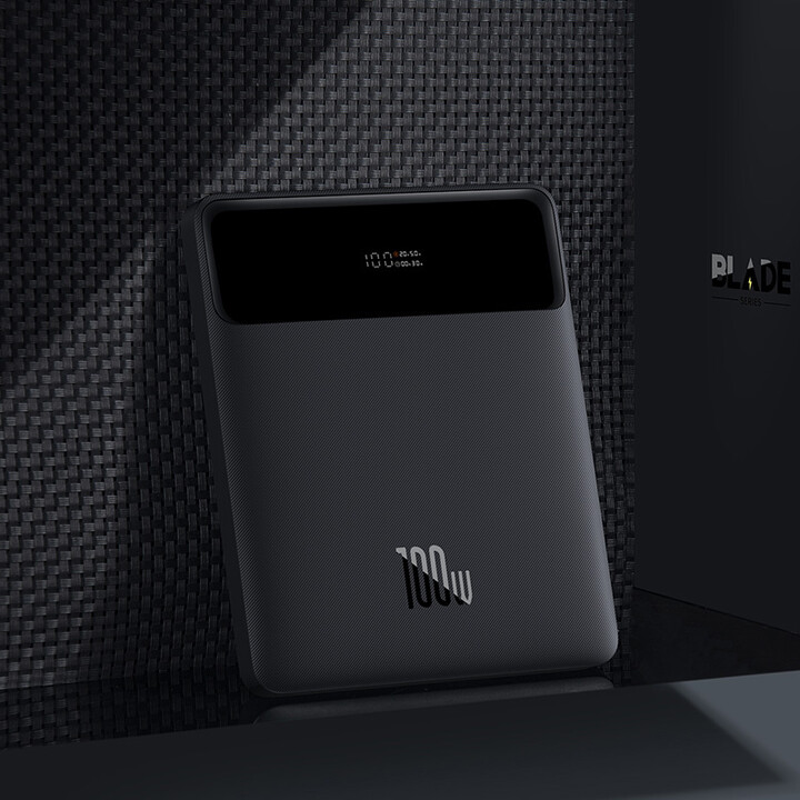 Powerbank me ekran dixhital Baseus Blade Power QC, 20000mAh, 100W, i zi