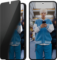Mbrojtëse ekrani PanzerGlass Ultra Wide Fit Privacy për Samsung Galaxy S25, xham i temperuar, mbrojtje privatësie, transparente