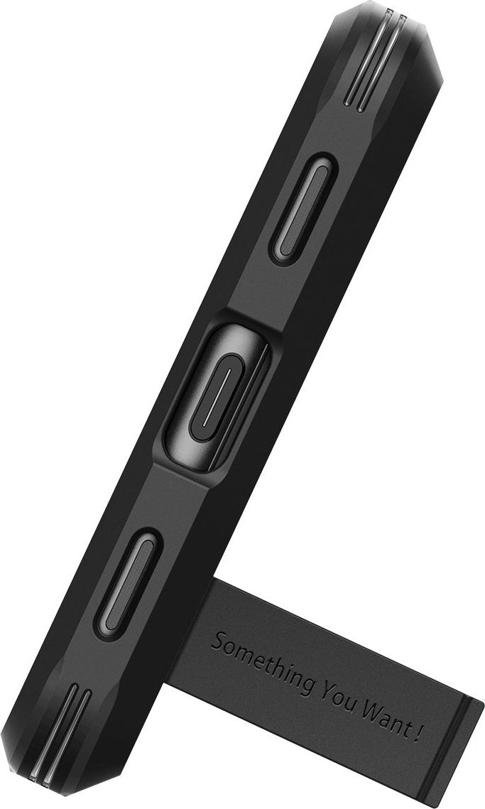 Mbulesë telefoni Spigen Tough Armor për Google Pixel 7a, me stand, e zezë