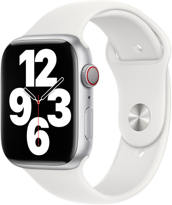 Apple Watch 45mm Band, White Sport Band