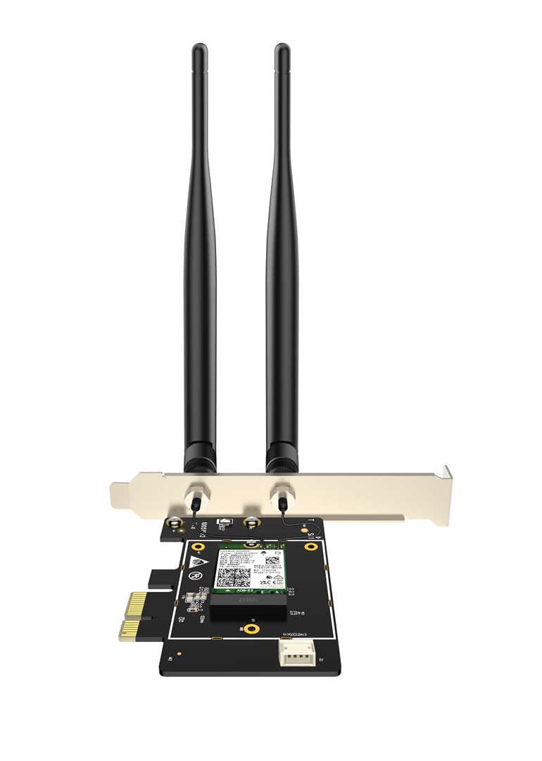 Kartë rrjeti TENDA E33, WiFi 6E, 2402 Mbps, e zezë