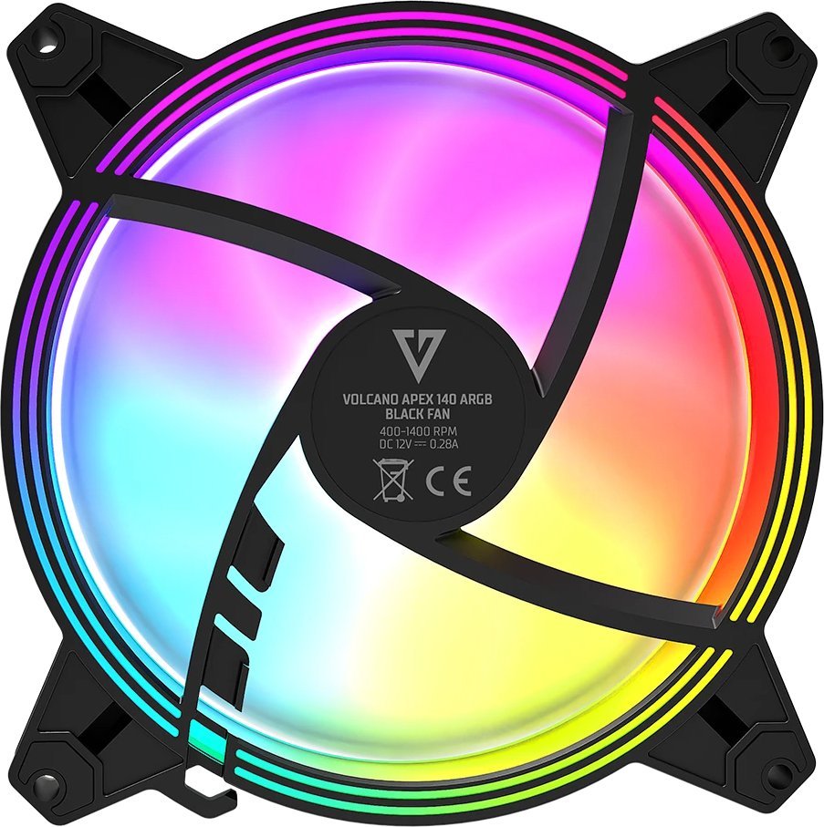 Ventilator PC Modecom ARGB 140mm, 140x140x25mm, i zi