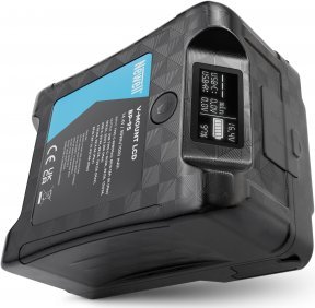 Bateri V-Mount Newell BP-95 LCD, 95Wh, me porta USB-C dhe D-Tap, e zezë