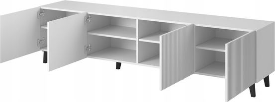 Kompensator TV Cama Meble PAFOS, 200x40x52 cm, MDF, e bardhë mat