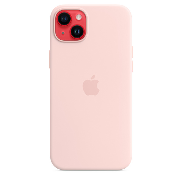 Apple iPhone 14 Plus Silicone Case me MagSafe, Chalk Pink