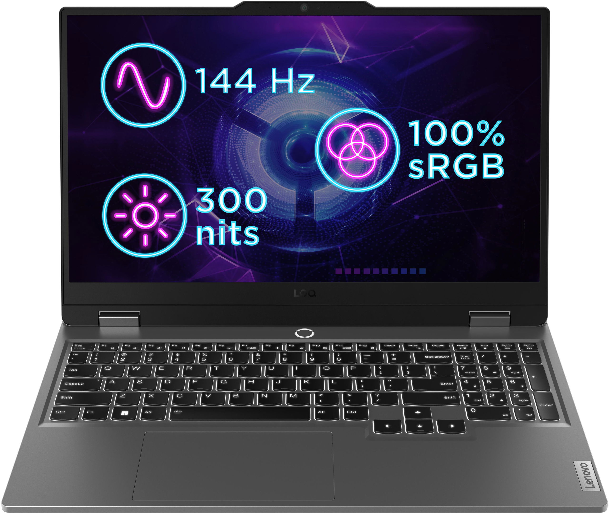 Laptop Lenovo LOQ 15IRX9, 15.6", Intel Core i7, 16GB RAM, 1TB SSD, NVIDIA GeForce RTX 4060 8GB GDDR6, i hirtë