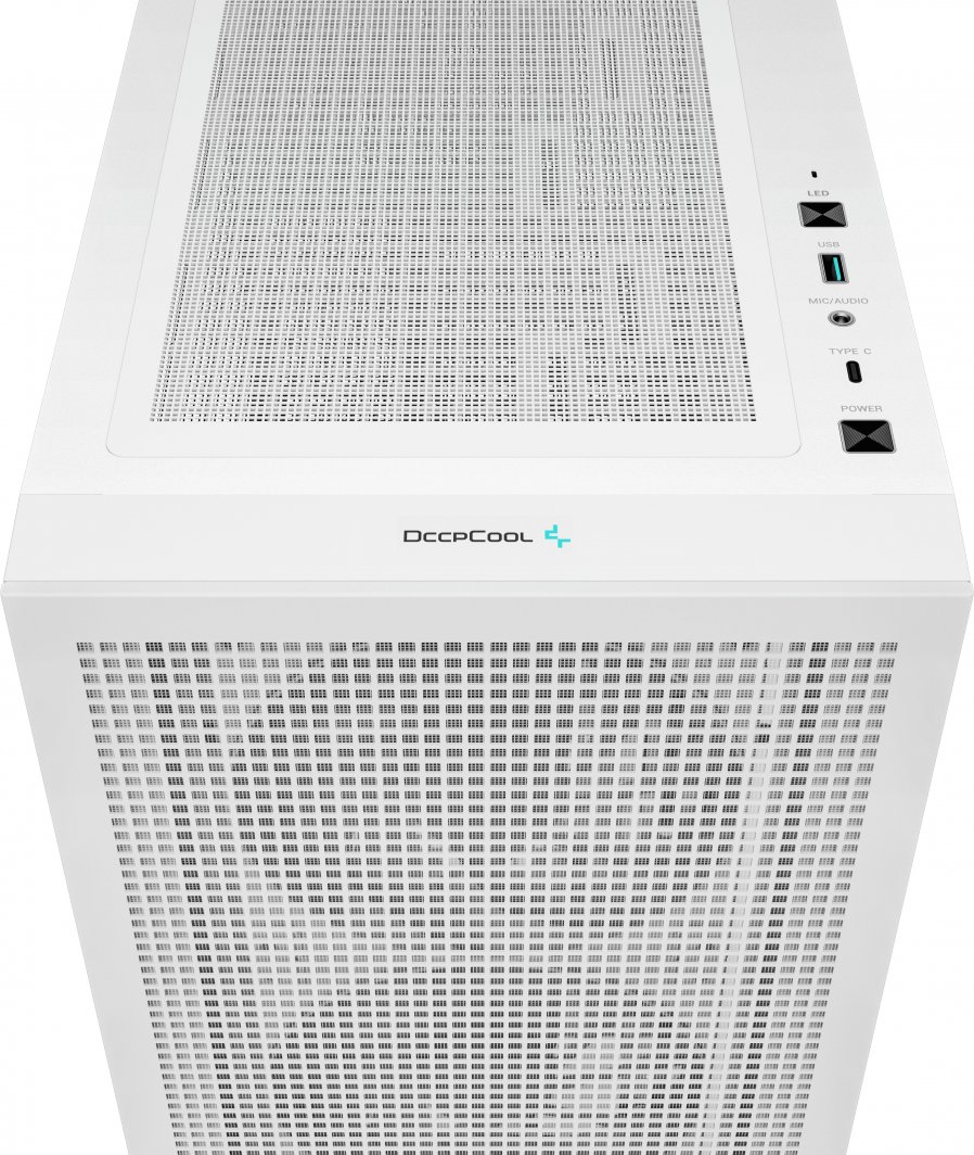Kasë PC Deepcool CH560 ARGB Digital, ATX, panel xhami të temperuar, e bardhë
