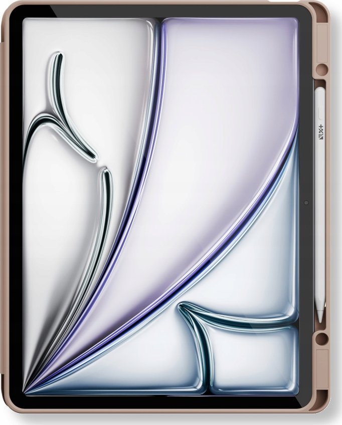 Заштитна футрола за таблет NEXT ONE Rollcase за iPad Air M2 13\", со држач за Apple Pencil, со потпирач, розова