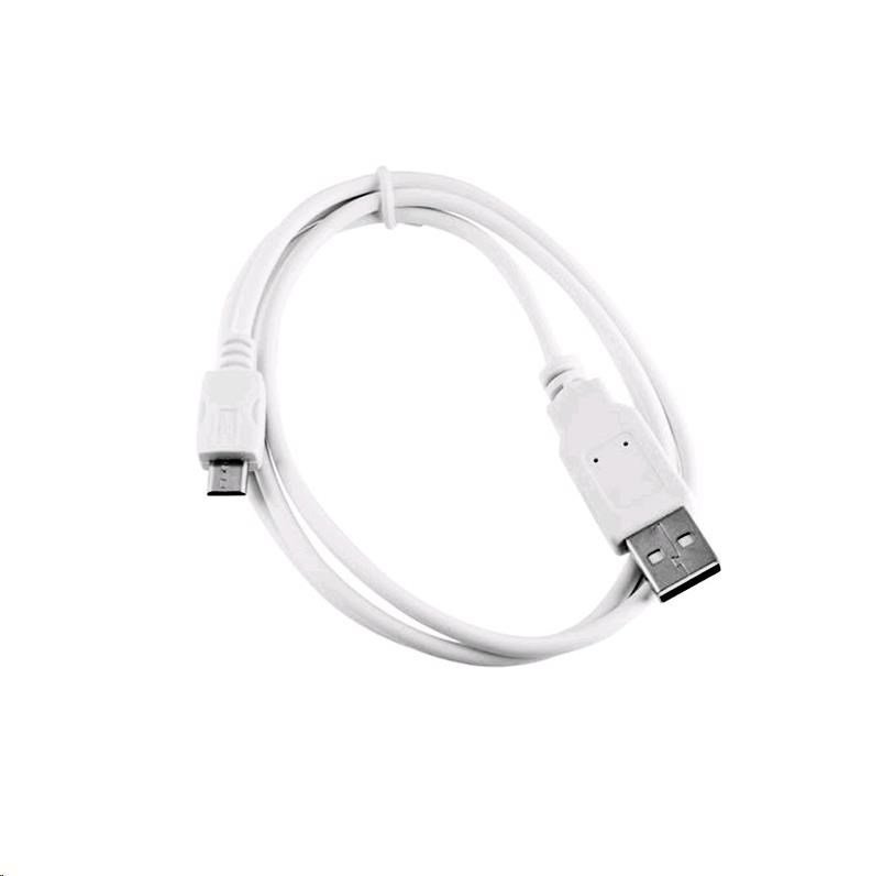 Кабел C-Tech USB A - MicroUSB CB-USB2M-20W, 2м, бела