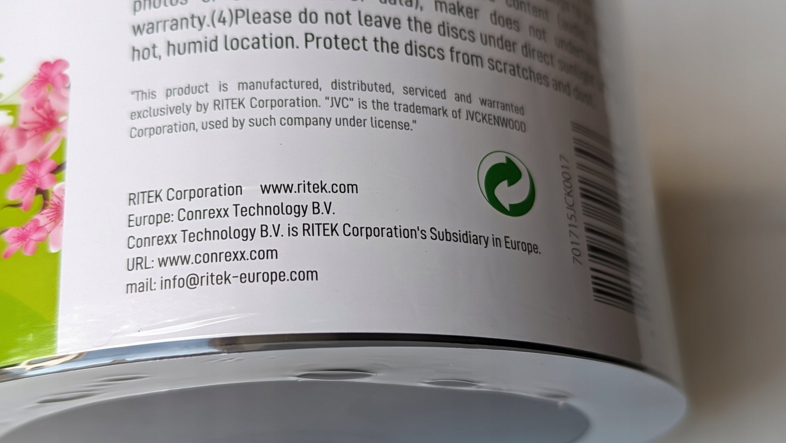 Disqe Blu-ray JVC BD-R, 25GB, 6X, të bardha, 25 copë