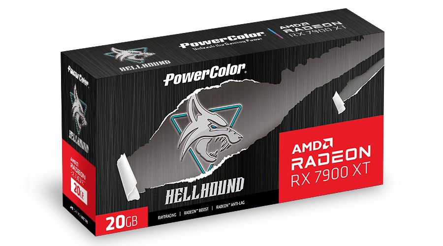Kartë grafike PowerColor Hellhound AMD Radeon RX 7900 XT, 20 GB GDDR6
