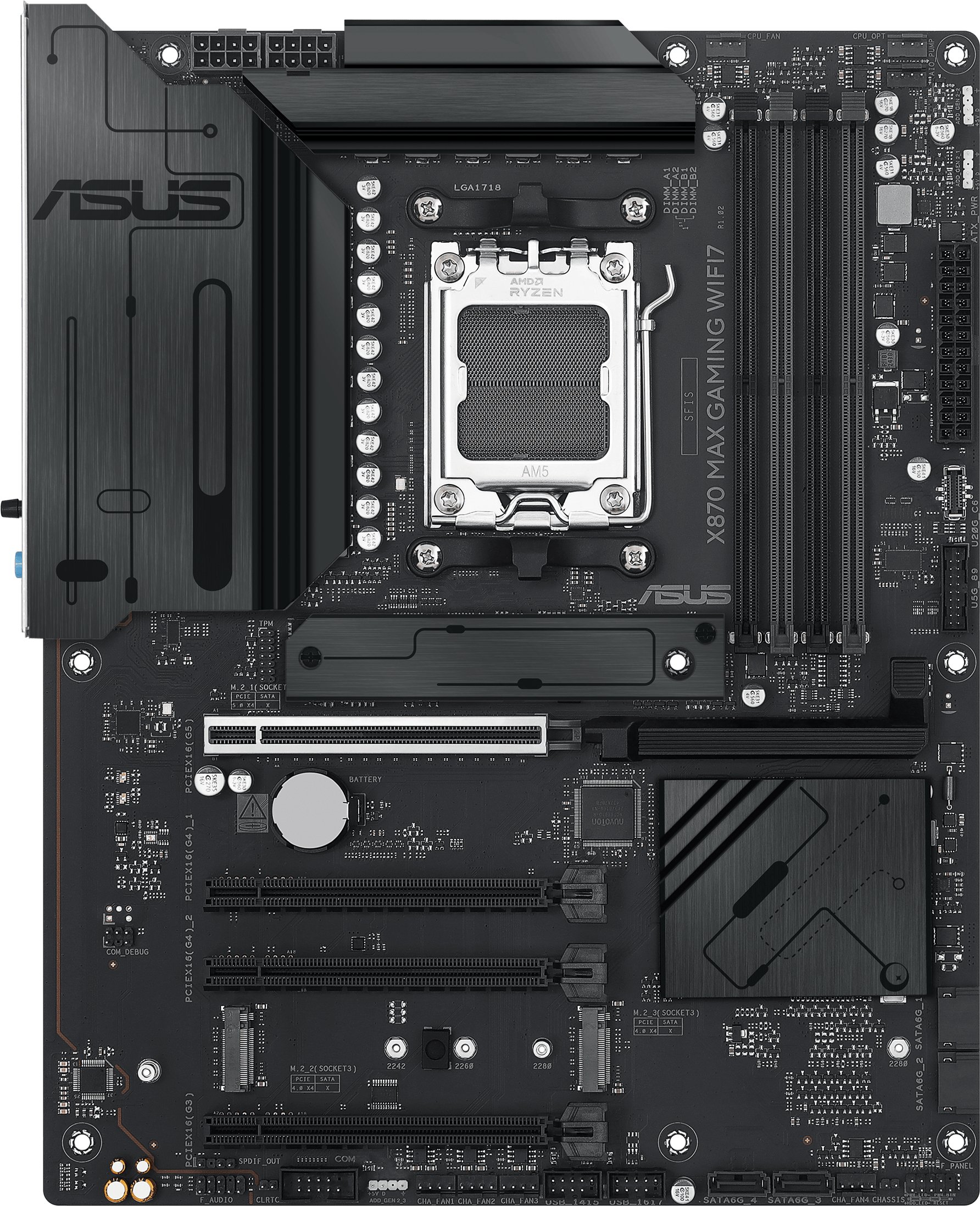 Pllakë amë ASUS X870 MAX Gaming WiFi 7, socket AM5, DDR5, ATX