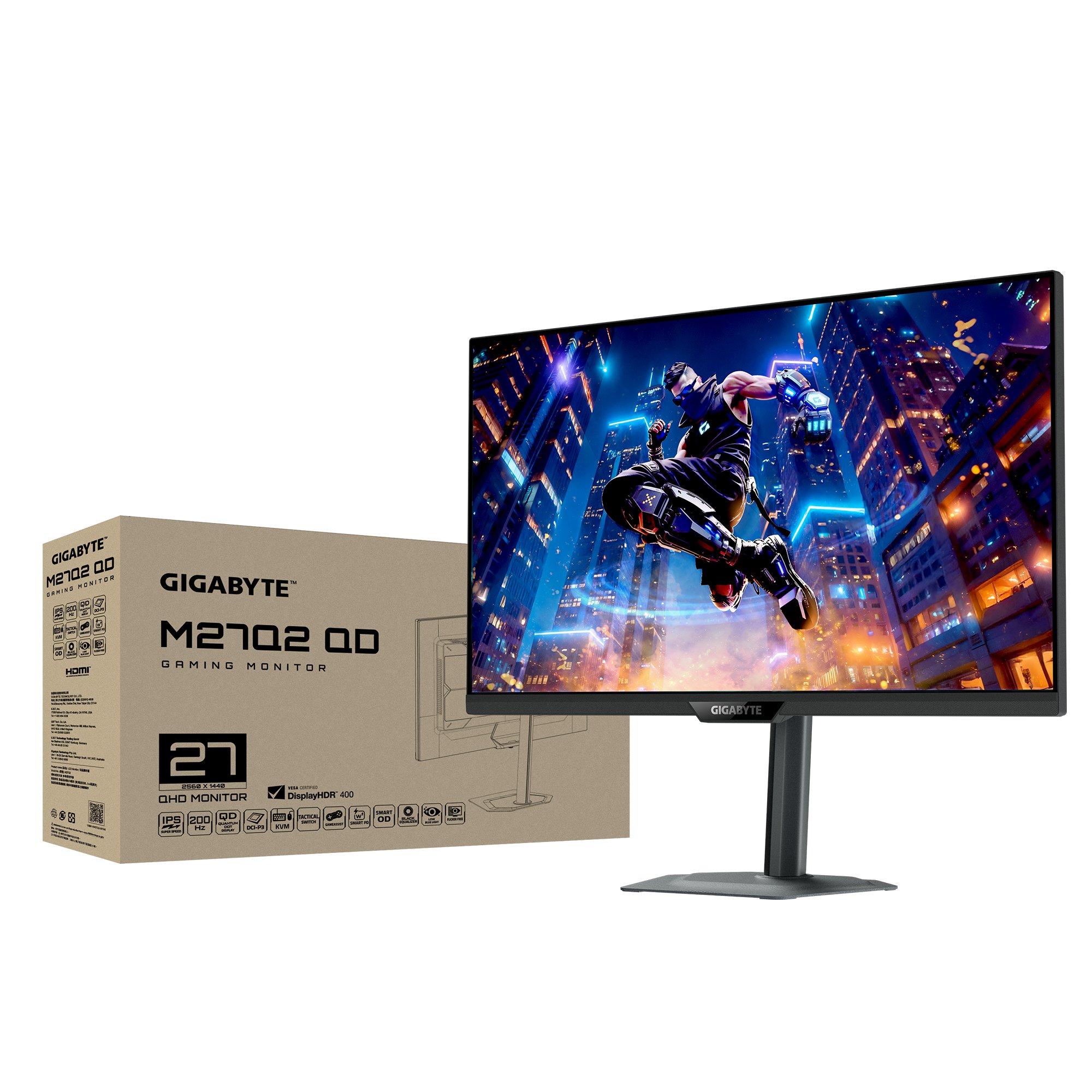 Monitor Gigabyte M27Q2 QD, 27", 2K, 200Hz, i zi