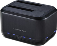 Dok stacion për disk SATA LC-Power LC-DOCK-U3-III, 2.5"/3.5", USB 3.2 Gen 1, i zi