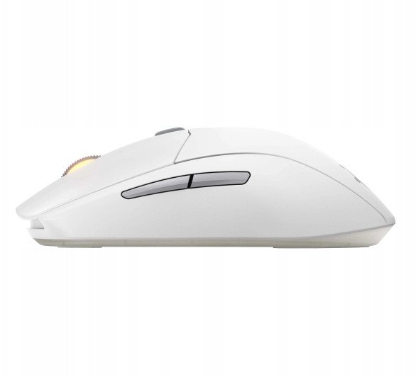 Maus gaming SteelSeries Rival 3 Wireless Gen 2, optik TrueMove Air 18K, 2.4GHz dhe Bluetooth, i bardhë