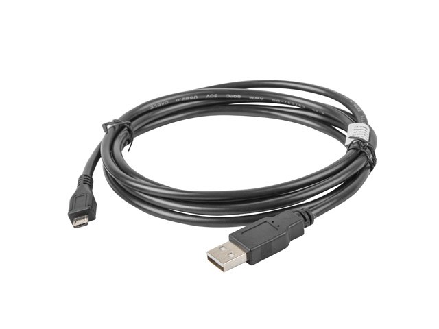 Kabllo Lanberg, Micro-USB B / USB A, 1.8 m, e zezë