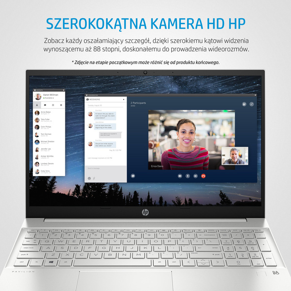 Laptop HP Pavilion 15-EH1070DX, 15.6'', AMD Ryzen 7, 8GB RAM, 512GB SSD, AMD Radeon Graphics, i kaltër