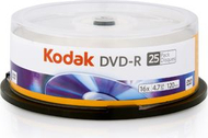 Disk DVD-R Kodak, 4.7 GB, 16x, 25 copë
