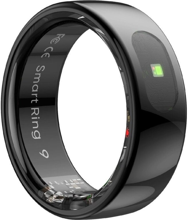 Unazë inteligjente Powerton SMART RING PRO, madhësia 12, IP68, e zezë