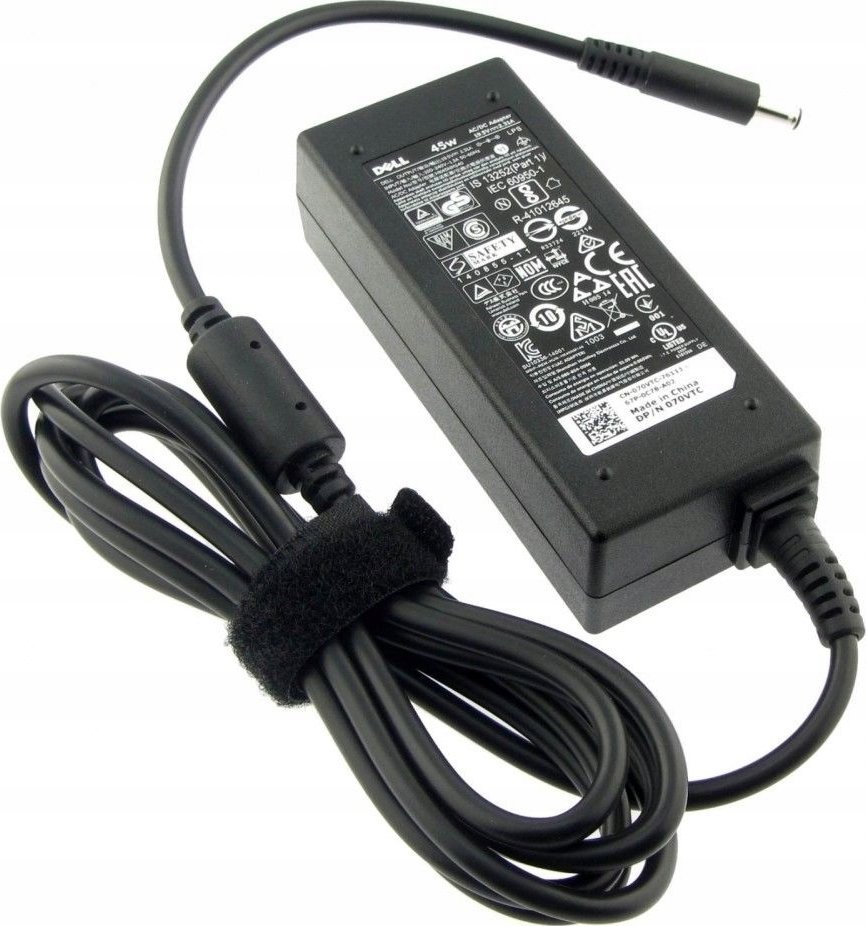 Karikues laptopi Dell T8YYD, 45W, për përdorim të brendshëm, i zi