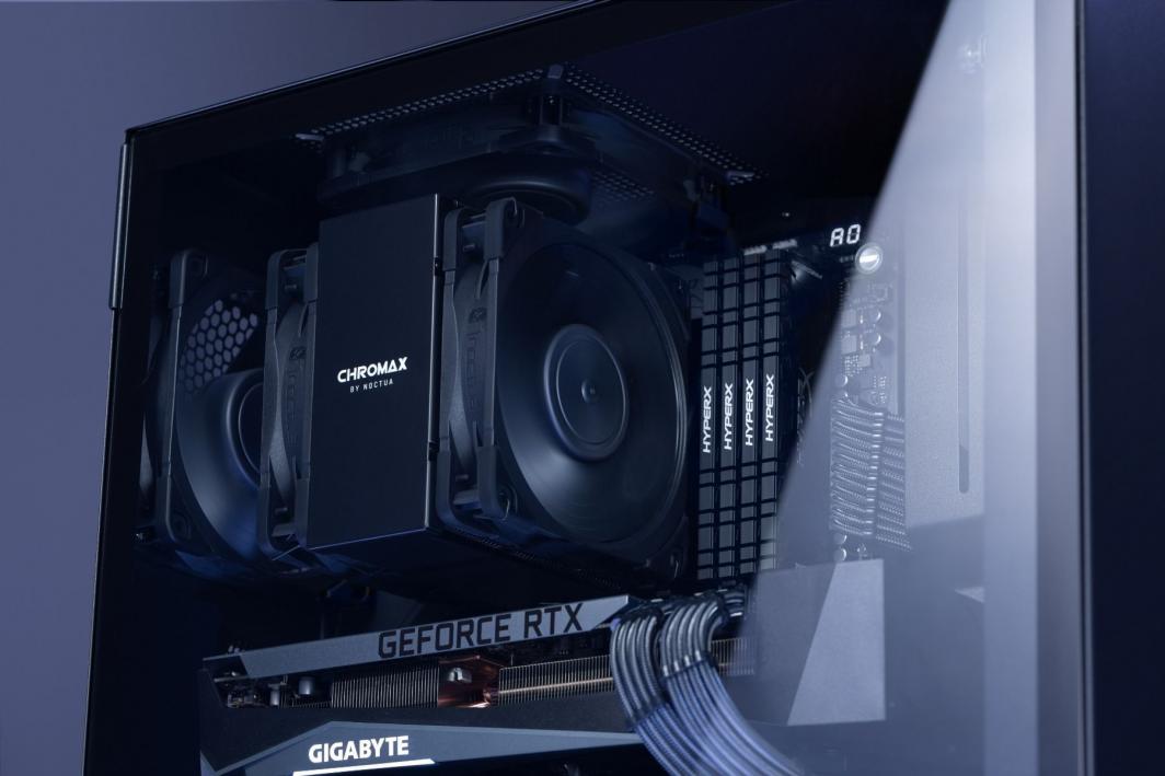Капак ладилник за процесор Noctua NA-HC8 chromax.black, за NH-U12A, алуминиум, црн