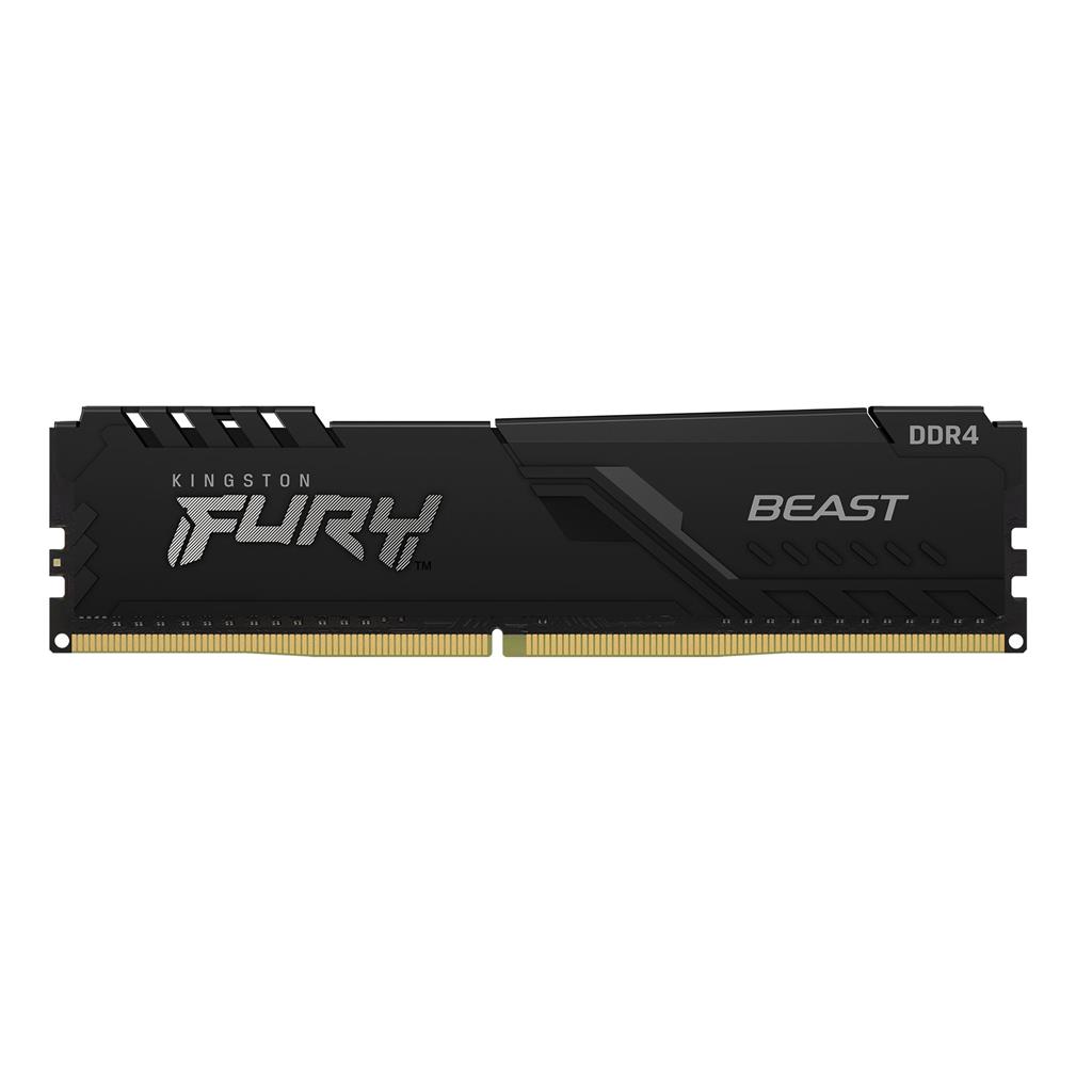 Memorie RAM Kingston FURY Beast, 16GB DDR4, 3600MT/s CL17, e zezë